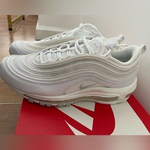 Brand New Nike Women’s Air Max 97 White/White Pure Platinum Size 8.5